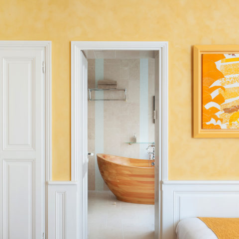 Salle de Bain Chambre Jaune Couleurs Maison d'Hôtes La Rochelle