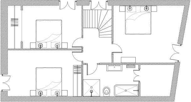 Plan Gîte Maison d'Hôtes La Rochelle