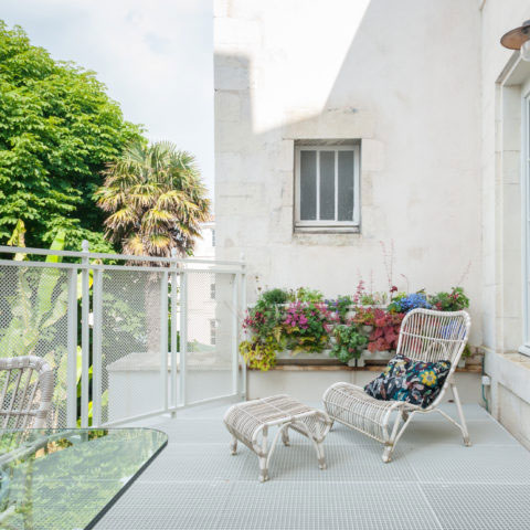 Terrasse Jardin Maison d'Hôtes La Rochelle